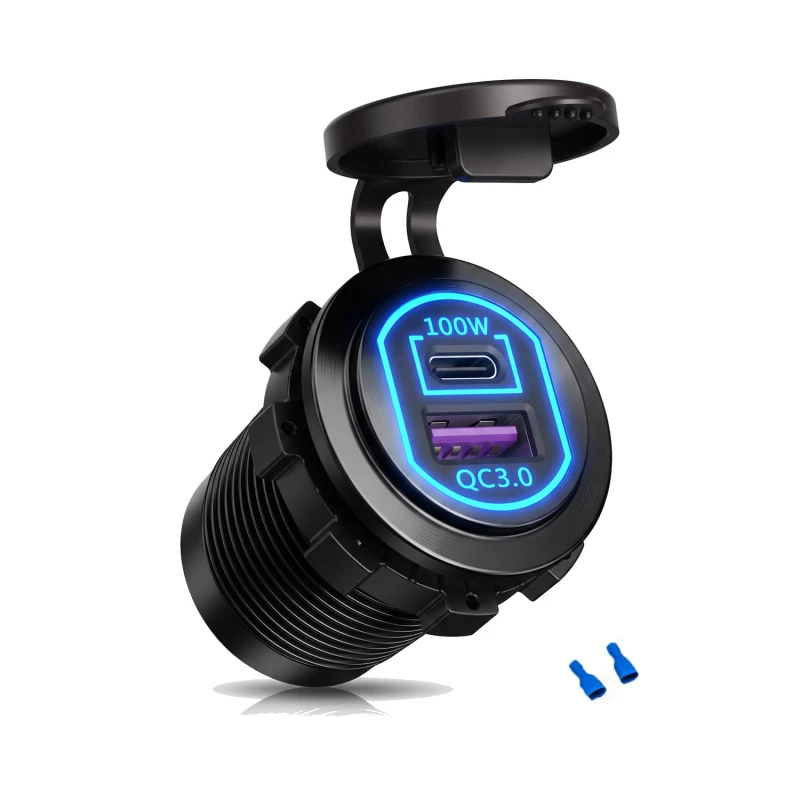 Sparky gniazdo samochodowe USB C PD 100W QC.jpg