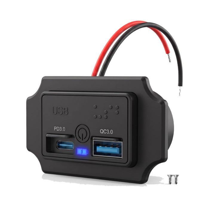 Sparky gniazdo montażowe USB PD 3.0 QC 3.0 LED.jpg