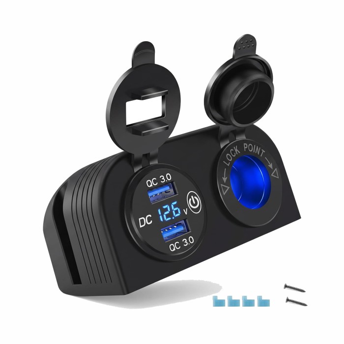 Sparky gniazdo zapalniczki ładowarka USB 2XQC 3.0 WOLTOMIERZ.jpg