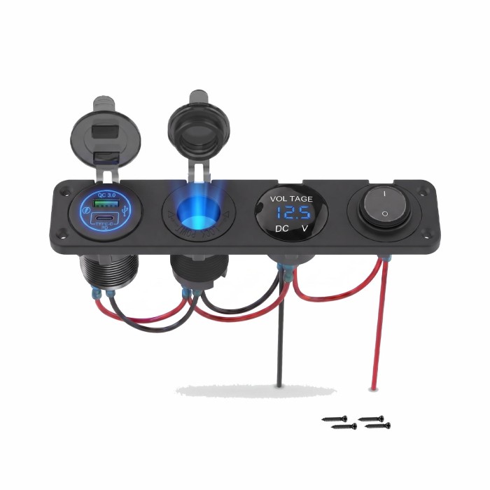 Sparky panel samochodowy 4w1 ładowarka USB-C QC 3.0.jpg