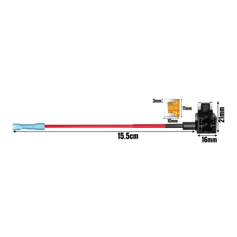 Wymiary adapter gniazda bezpiecznika Niski profil Mini Sparky.jpg