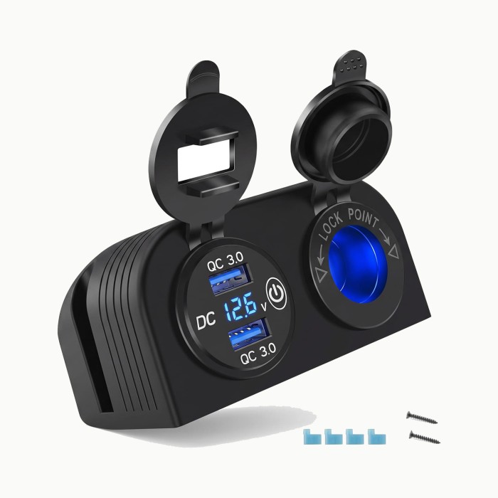 Sparky gniazdo zapalniczki ładowarka USB 2XQC 3.0 WOLTOMIERZ.jpg