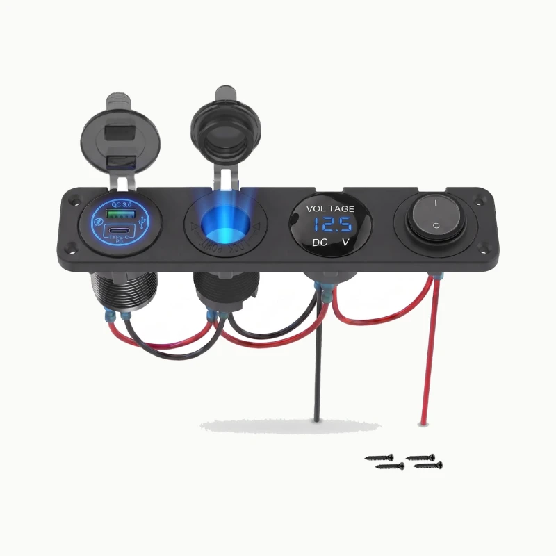 Sparky panel samochodowy 4w1 ładowarka USB-C QC 3.0.jpg