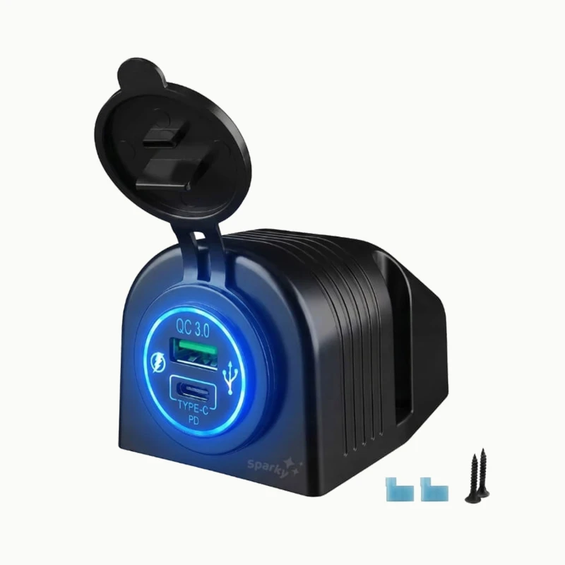 Sparky Gniazdo zapalniczki Ładowarka USB-C PD 3.0 Quick Charge.jpg